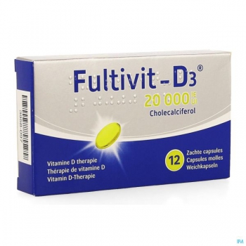 FULTIVIT D3 12 КАПСУЛЫ Витамин D3 20000 МЕ Кости, суставы и хрящи