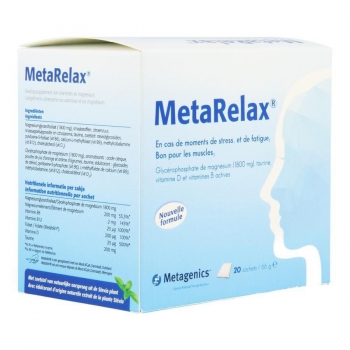 METARELAX 20 САШЕ Магний витамин B6 Витамин B12 витамин D3 кальций Хроническая усталость и недостаток энергии